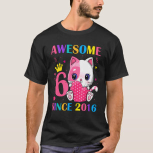 T-shirt Filles pour 6ème anniversaire 6 ans Incroyables de