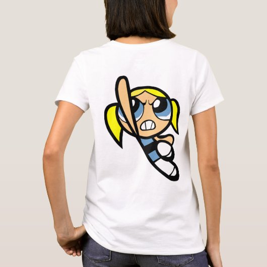 T-shirt filles Powerpuff bleu (Dos)