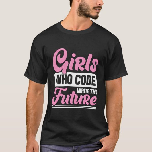 T-shirt Filles Qui Codent Écrire Le Futur - Coding Fille (Devant)
