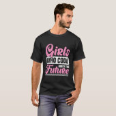 T-shirt Filles Qui Codent Écrire Le Futur - Coding Fille (Devant entier)
