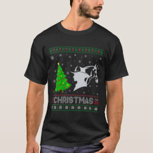 T-shirt Filles Rancher Xmas Arbre Éclairage Noël S