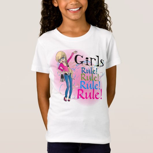 T-Shirt Filles règle, règle, règle (Devant)
