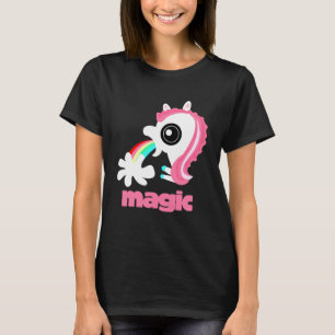 T-shirt Filles Retour à l'école Arc-en-ciel Barf Magique U