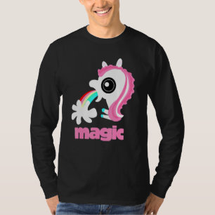 T-shirt Filles Retour À L'École Rainbow Barf Magique Unico