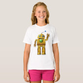 T-Shirt Filles Robot Amical (Devant entier)