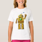 T-Shirt Filles Robot Amical (Devant)