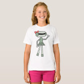 T-shirt filles robots (Devant entier)