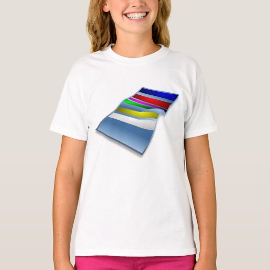 T-shirt Filles serviettes de plage (Devant)