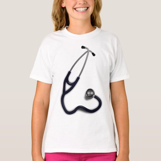 T-shirt filles stéthoscope (Devant)
