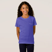 T-Shirt filles style d'art design (Devant entier)