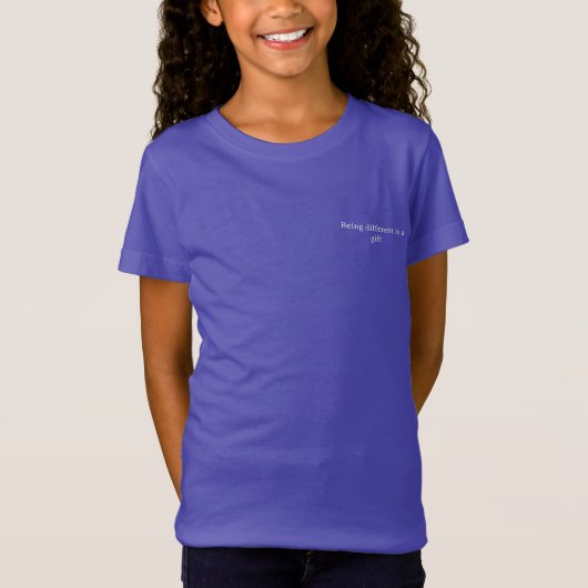T-Shirt filles style d'art design (Devant)