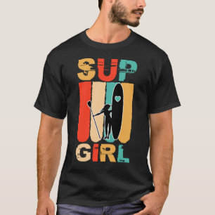 T-shirt Filles SUP Stand Up Paddling Surfer