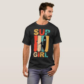 T-shirt Filles SUP Stand Up Paddling Surfer (Devant entier)