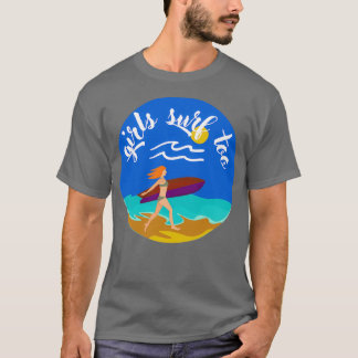 T-shirt Filles surf aux femmes Surfer surf filles surf