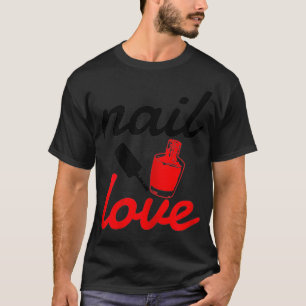 T-shirt Filles Technicien ongle Manicuriste Beauté Amusant