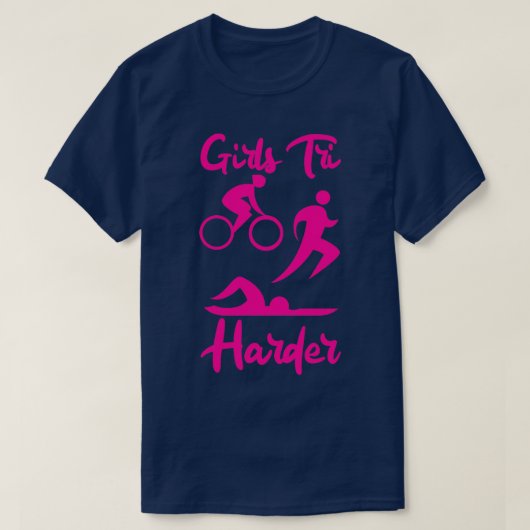 T-shirt Filles Tri Harder 3 (Design devant)