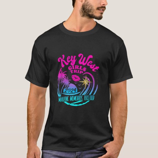 T-shirt Filles Trip Key West 2024 Beach Womens Weekend Bir (Devant)