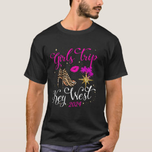 T-shirt Filles Trip Key West 2024 Beach Womens Weekend Bir