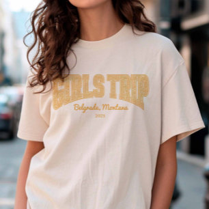 T-shirt FILLES TRIP Sunset Ditzy Floral Matching Group