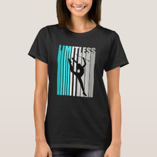 T-shirt Filles Turquoise Gymnastique Rythmique Limite Mot