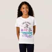 T-Shirt Filles Unicorn Chemise, Cute Real Unicorn (Devant entier)