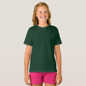 T-shirt Filles vertes foncées (Devant entier)
