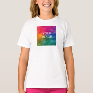 T-shirt Filles Vêtements Conception Avant Et Arrière Ajout