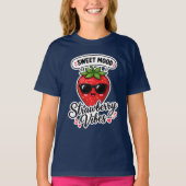 T-Shirt Filles Vibes Fraise Douce (Devant)