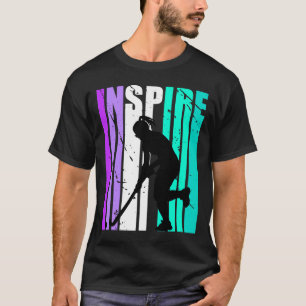 T-shirt Filles Violet Inspirer Hockey Anniversaire Motivat