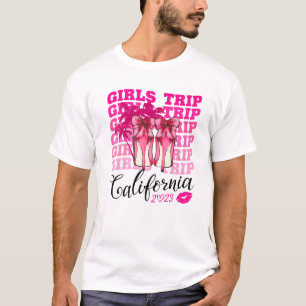 T-shirt Filles Voyage Californie 2023 Womens Weekend, Vaca