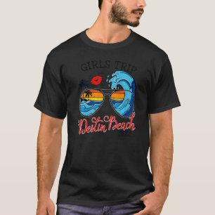 T-shirt Filles Voyage Destin Beach 2022 Week-end Femme Bir