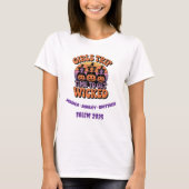T-shirt Filles Voyage Retro Halloween Party Fiends (Devant)