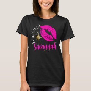 T-shirt Filles Voyage Savannah 2024 Filles Week-end Annive