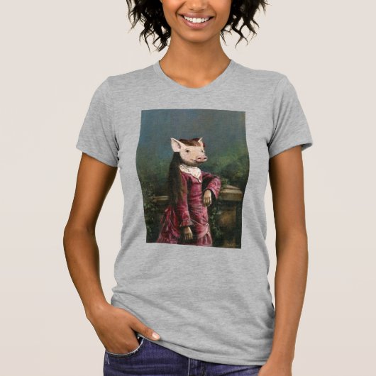 T-shirt Fillette au Cochonnet Victorien (Devant)