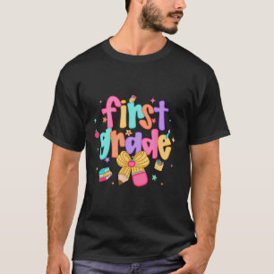 T-shirt Fillettes 1re année élégantes avec nœud papillon p