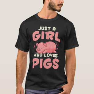 T-shirt Fillettes de porc animal de ferme Femmes Cochonnet