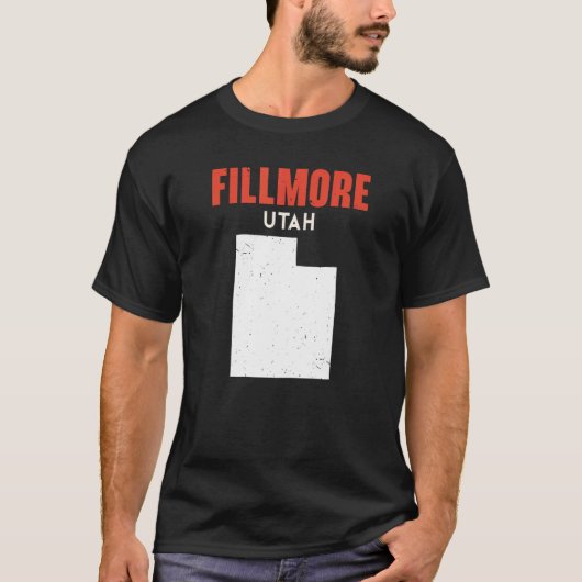 T-shirt Fillmore Utah USA State America Travel Utahan (Devant)