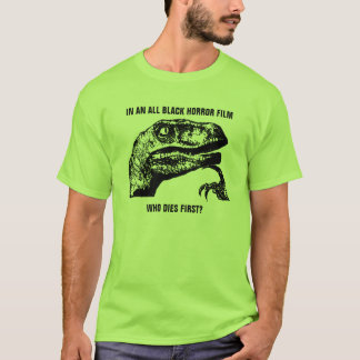 T-shirt Film d'horreur de Philosoraptor