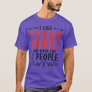 T-shirt Film d'horreur féminin Film d'horreur drôle et eff