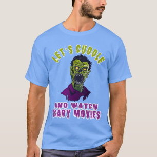 T-shirt Film d'horreur Zombie Câlin Regarder Films Effraya