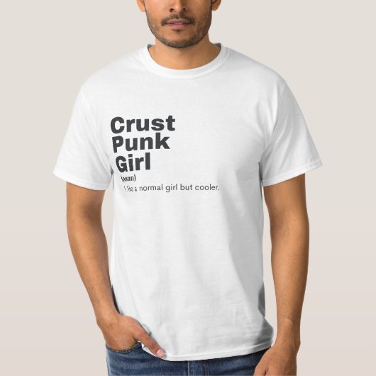 T-shirt Film Girl - Crust Punk (Devant)