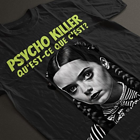 T-shirt Film gothique Noir - Talking Heads Psycho Killer