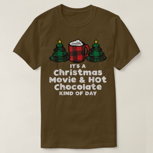 T-shirt Films de Noël Chocolat chaud Xmas PJ's Pyjamas (Design devant)