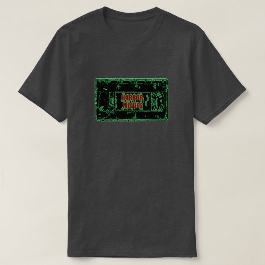 T-shirt Films d'horreur - Cassette Vidéo Neon Green (Design devant)
