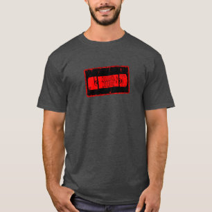 T-shirt Films d'horreur - Cassette vidéo Rouge/Noir