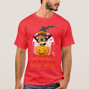 T-shirt Films d'horreur Chat Drôle Halloween pour hommes f