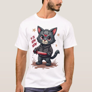 T-shirt Films d'horreur de chats drôles Halloween mignon p