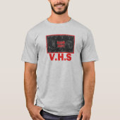 T-shirt Films D'Horreur -V.H.S Rouge (Devant)