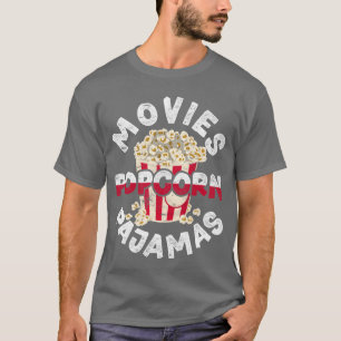 T-shirt Films Popcorn Pyjamas Cadeau Funny Popcorn ami