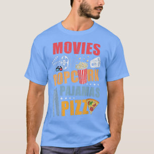 T-shirt Films Popcorn Pyjamas Pizza Soirée Film 10262320